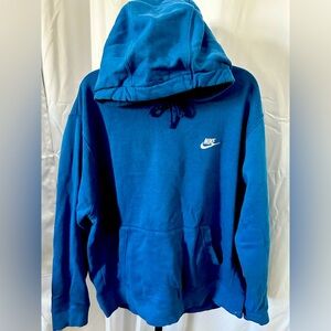 Nike Embroidered Logo Hoodie - XL - Blue